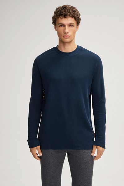 Klassisches Langarmshirt aus Baumwolle