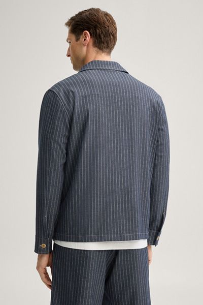Gestreiftes Overshirt im Workwear-Stil