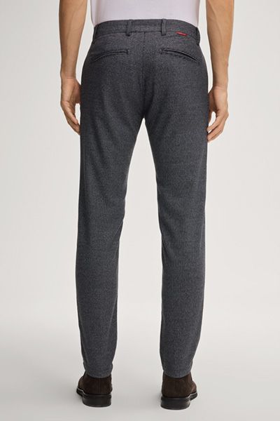 Gemusterte Chino aus Tech-Viskose