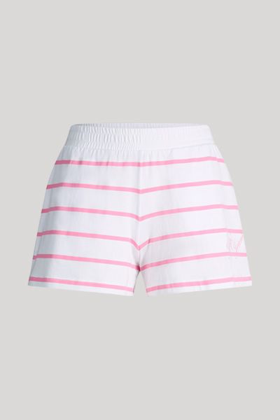 Gestreifte Loungewear-Shorts mit Taschen