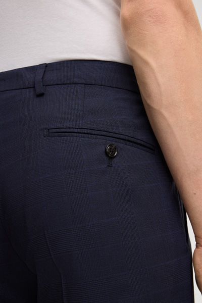 Blayr Karierte Tailored-Fit Anzughose