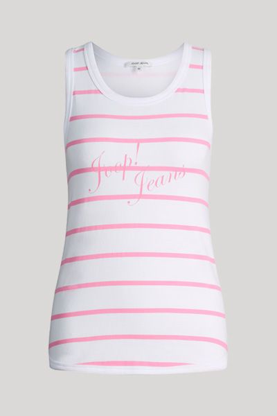 Gestreiftes Loungewear-Tanktop aus Baumwolle