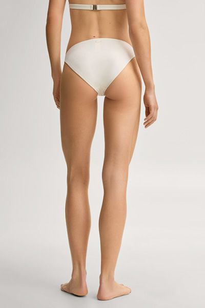 Bikinihose mit metallischen Ring-Details