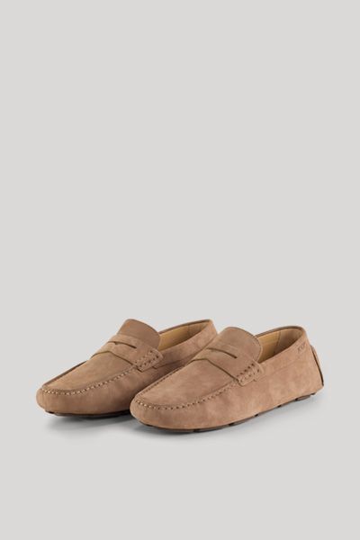 Suede Penny-Loafer mit Noppensohle