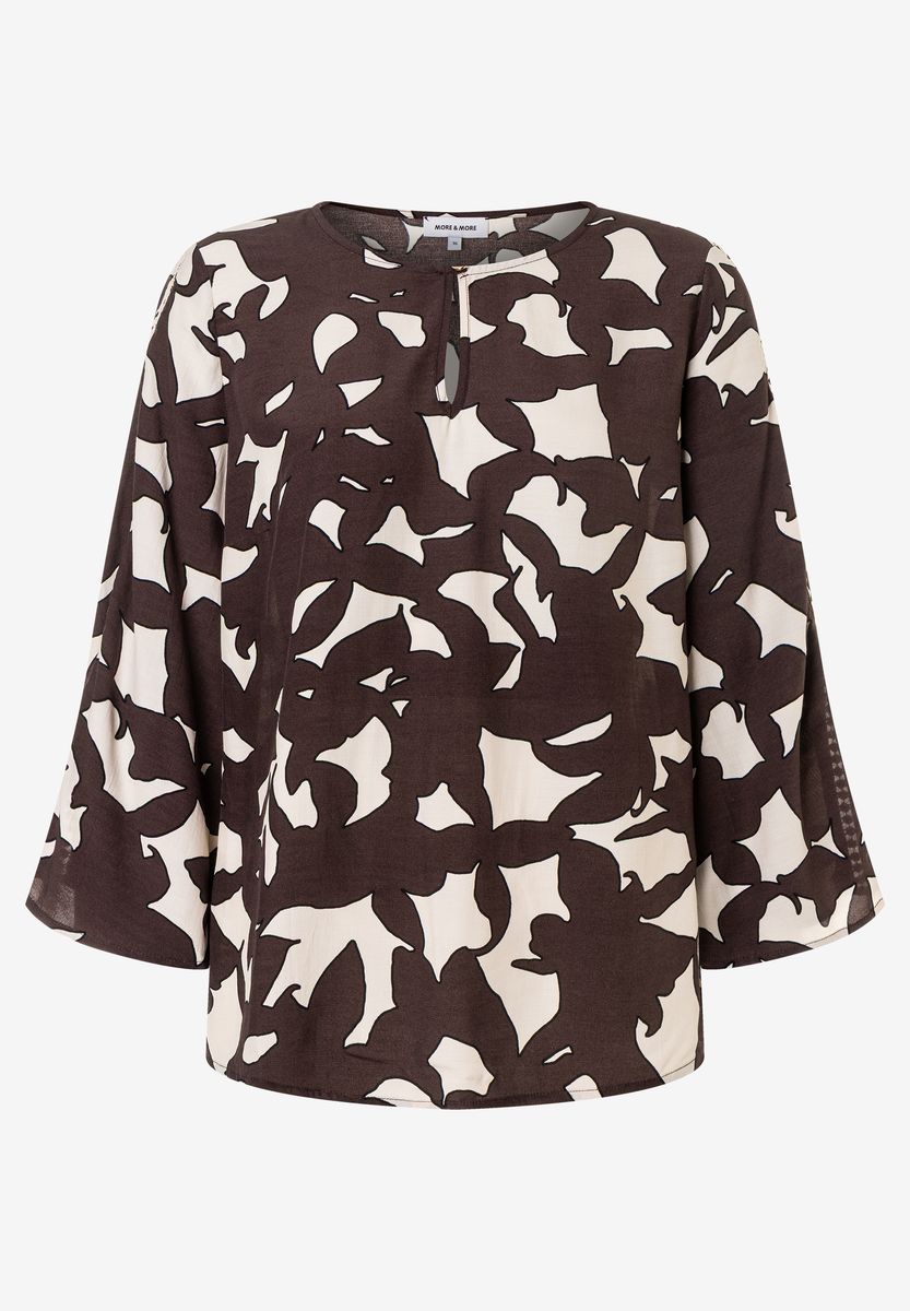 Printbluse mit abstraktem Muster
