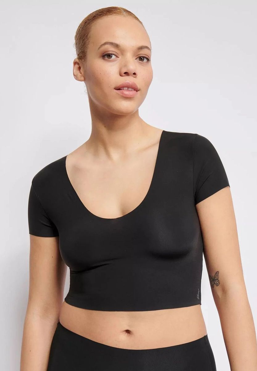 Nahtloses Crop-T-Shirt