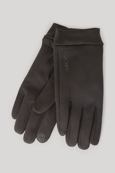 Joop! I-Touch Schwarze Handschuhe Fleecegefüttert Neopren Smartphone-kompatibel