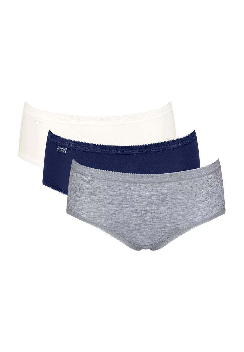 Klassische Midi-Slips aus Baumwollmischung