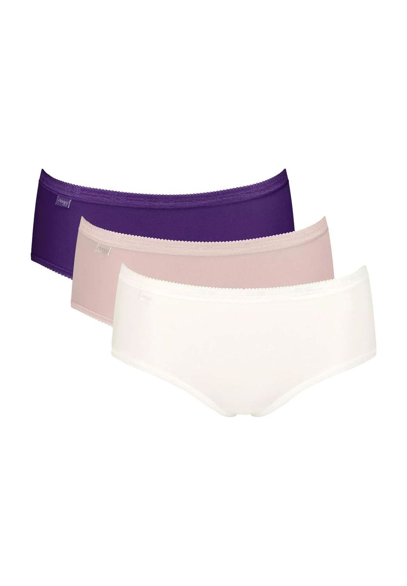 Klassische Midi-Slips aus Baumwollmischung, 3er-Pack