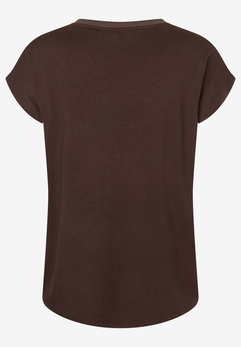 T-Shirt mit Satin-Vorderseite