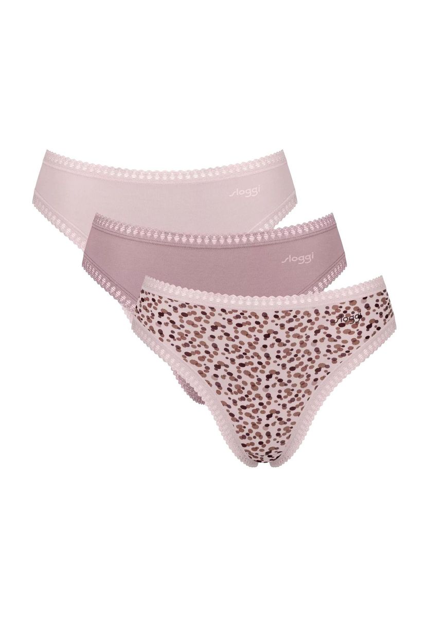 Slips mit Spitzensaum, 3er-Pack