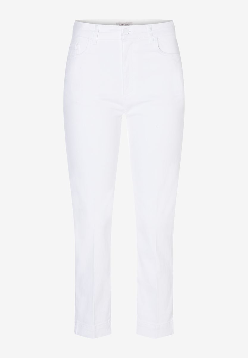 Verkürzte Five-Pocket-Hose mit geradem Bein