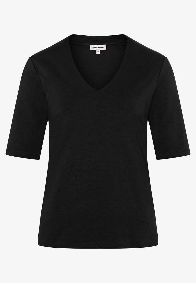 Elegantes V-Ausschnitt-Shirt mit Halbarm