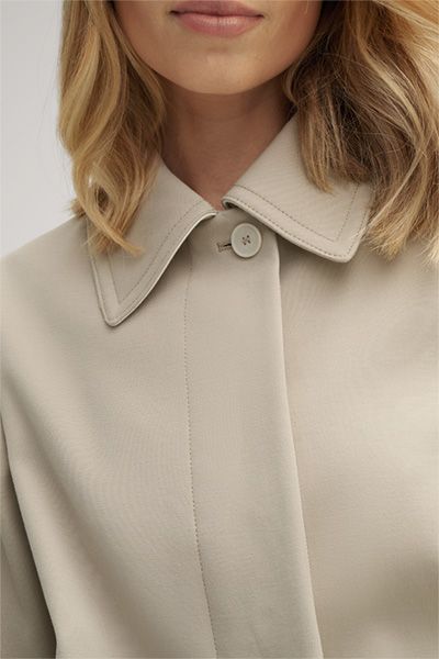 A-Linien Blazerjacke aus Baumwolltwill