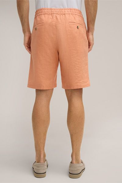 Stretchige Leinenmix-Shorts mit Tunnelzug