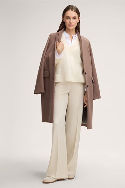 Oversized-Cashmere-Pullover mit V-Ausschnitt
