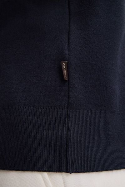 Baumwoll-Kaschmir-Mischung Langarmshirt
