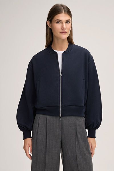 Moderner Zipp-Blouson aus Baumwollmix