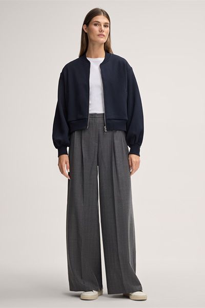 Moderner Zipp-Blouson aus Baumwollmix