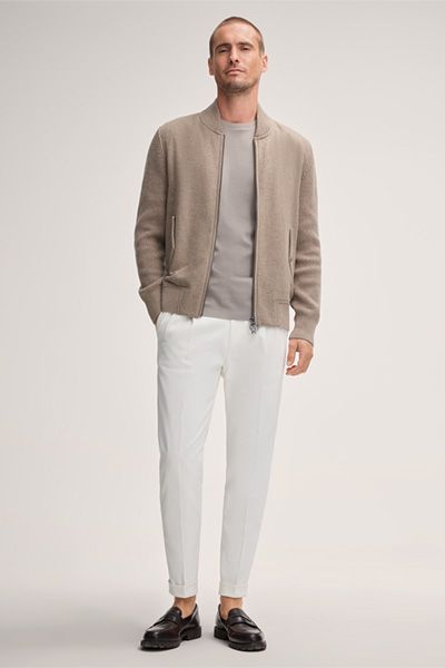 Luxuriöse Cashmere-Mix Blousonjacke