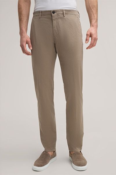 Konisch zulaufende Stretch-Baumwollchino