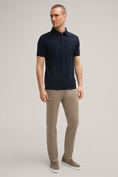 Konisch zulaufende Stretch-Baumwollchino