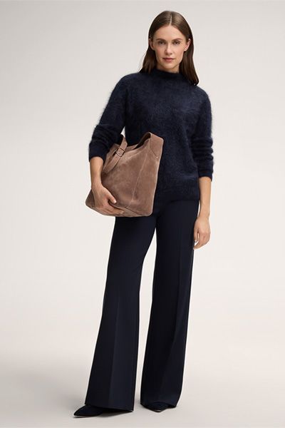 Luxuriöser Brushed-Kaschmirpullover