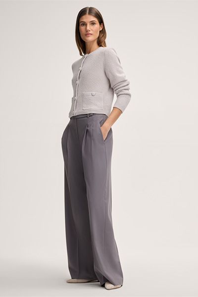 Strukturierter Cardigan aus Wolle und Kaschmir