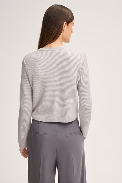 Strukturierter Cardigan aus Wolle und Kaschmir
