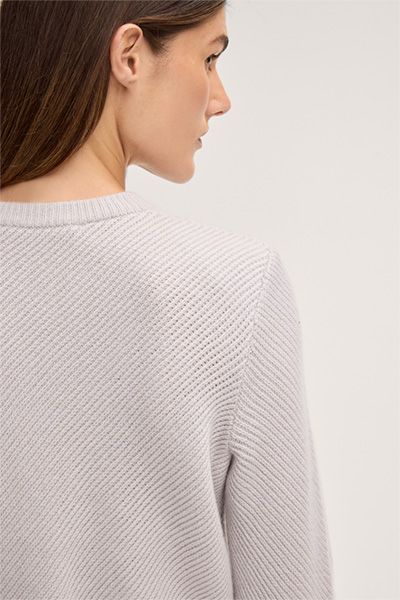 Strukturierter Cardigan aus Wolle und Kaschmir