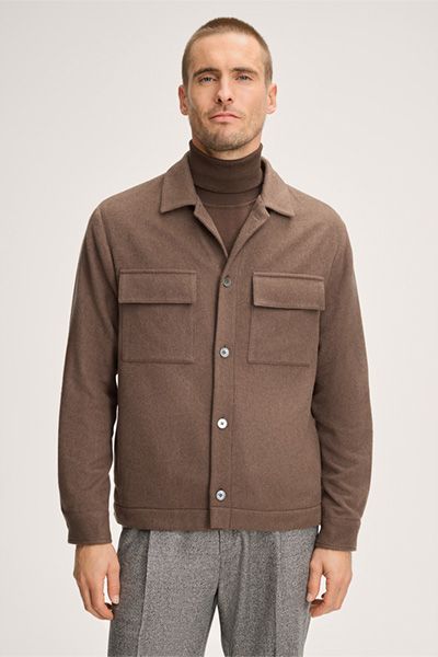 Luxuriöses Kaschmir-Overshirt mit Taschen