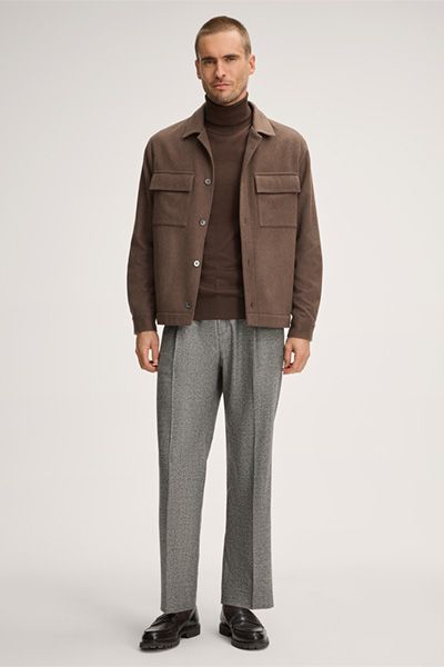 Luxuriöses Kaschmir-Overshirt mit Taschen