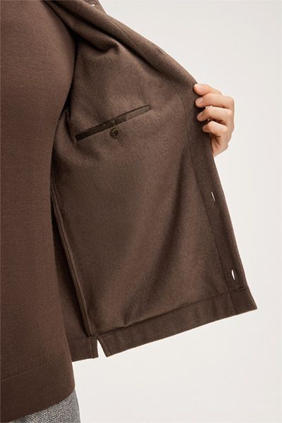 Luxuriöses Kaschmir-Overshirt mit Taschen