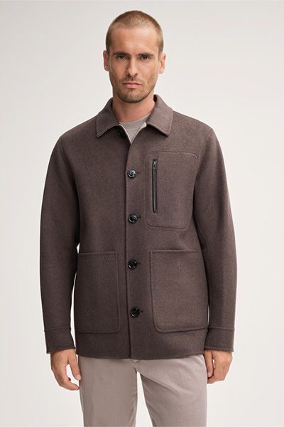 Woll-Doubleface Worker-Jacke