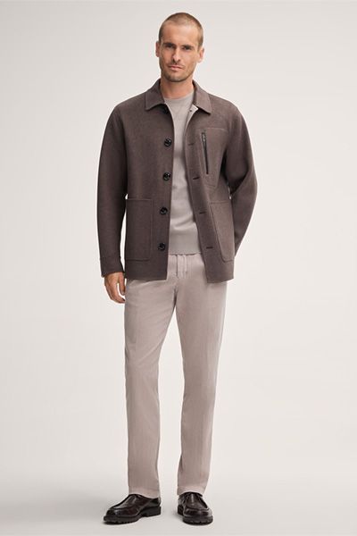 Woll-Doubleface Worker-Jacke