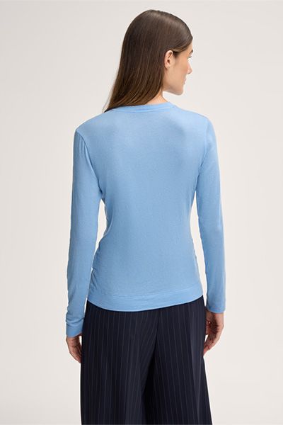 Feines Langarmshirt aus Wollmischung