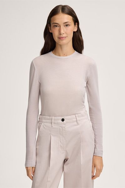 Feinstrick Langarmshirt aus Wollmischung