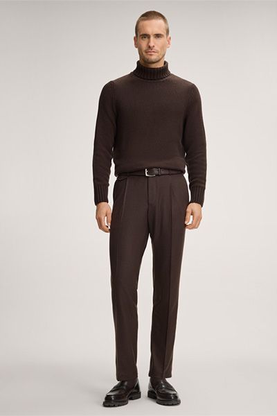Elegante schmale Cashmere-Bundfalte