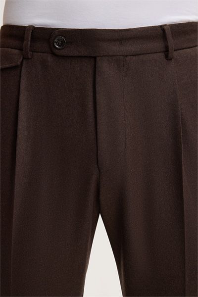 Elegante schmale Cashmere-Bundfalte