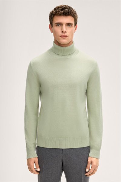 Rollkragenpullover aus reinem Kaschmir