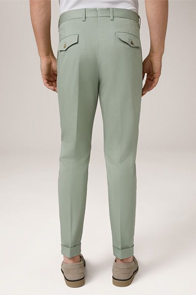 Bundfaltenhose aus Baumwoll-Mix