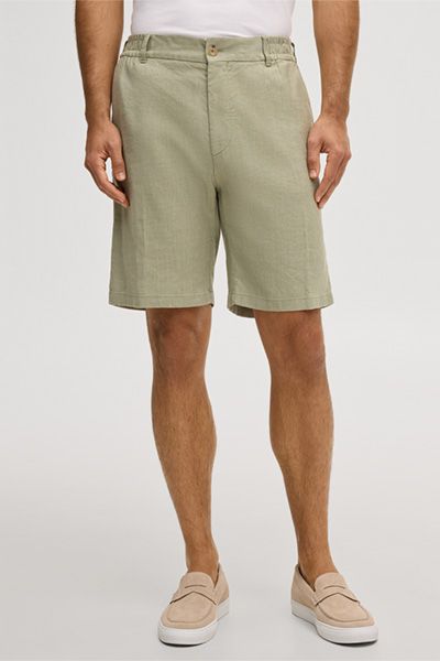 Elegante Stretch-Leinen-Shorts für den Sommer