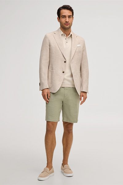 Elegante Stretch-Leinen-Shorts für den Sommer