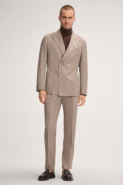 Doppelreihiger Blazer aus reiner Schurwolle