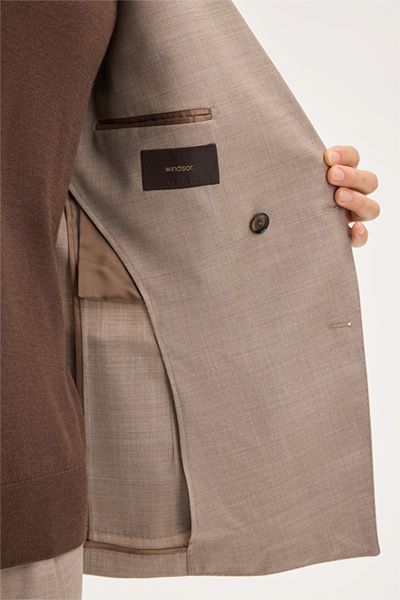 Doppelreihiger Blazer aus reiner Schurwolle