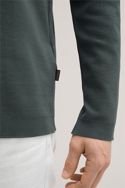 Klassischer Troyer-Pullover aus Piqué