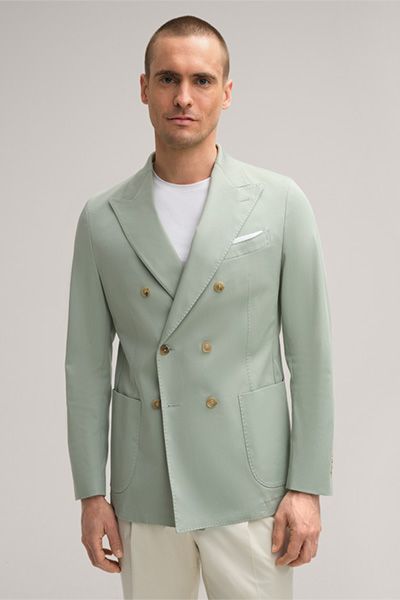 Moderner zweireihiger Baumwoll-Blazer