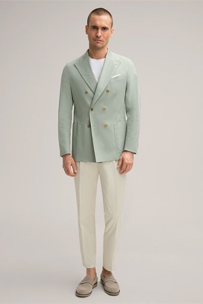 Moderner zweireihiger Baumwoll-Blazer