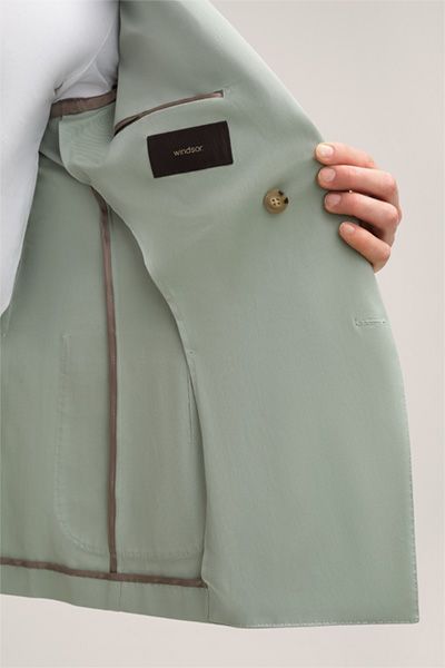Moderner zweireihiger Baumwoll-Blazer