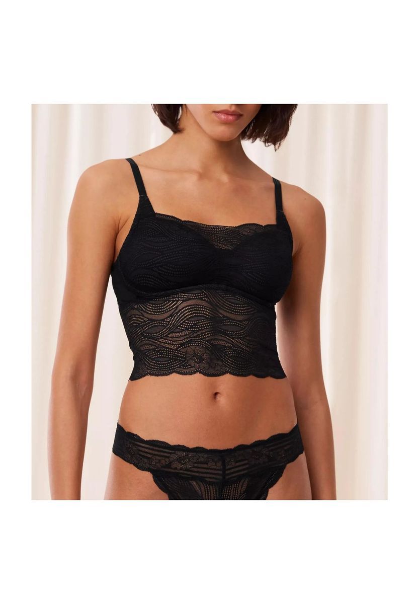 Kabelloses Bustier-BH-Top aus Spitze